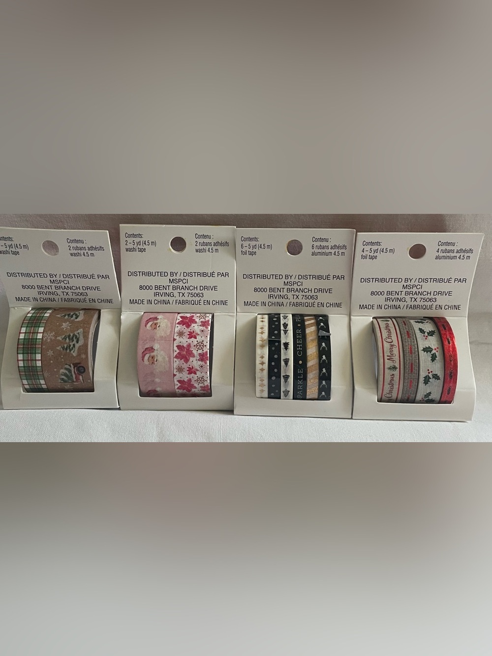 New 4 Pack of Recollections Holiday Washi Tape - Picture 6 of 6